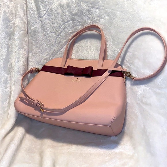 kate spade Handbags - Kate Spade satchel-Medium pink & burgundy